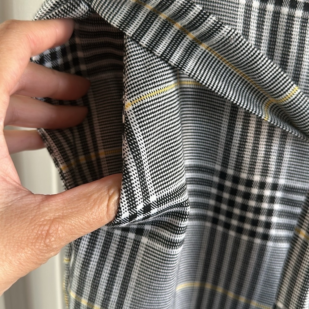 Mosaic & Co Plaid Trousers Pants W/ Belt - Picture 7 of 9